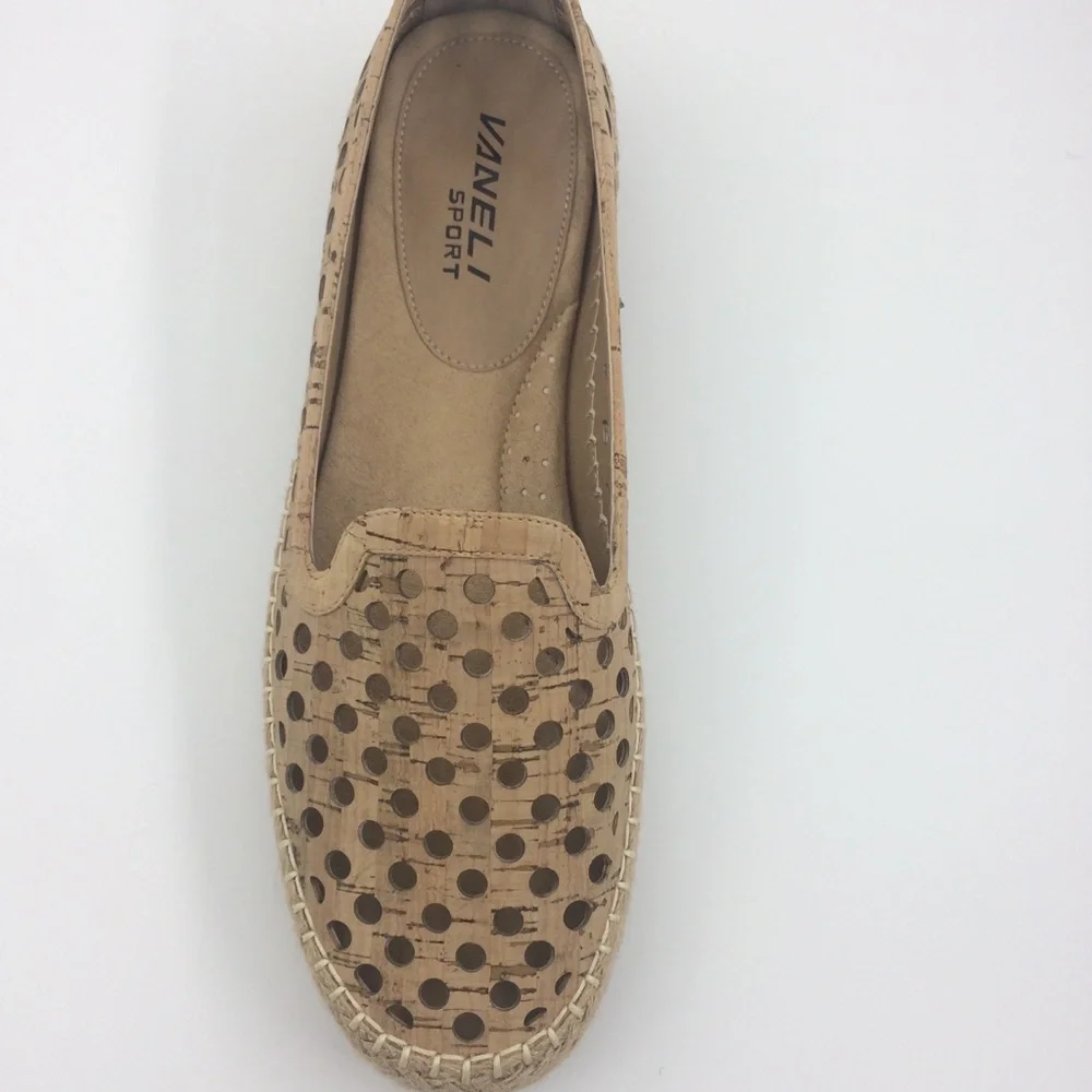 NWT Vaneli Sport Cork Espadrille Slip Ons